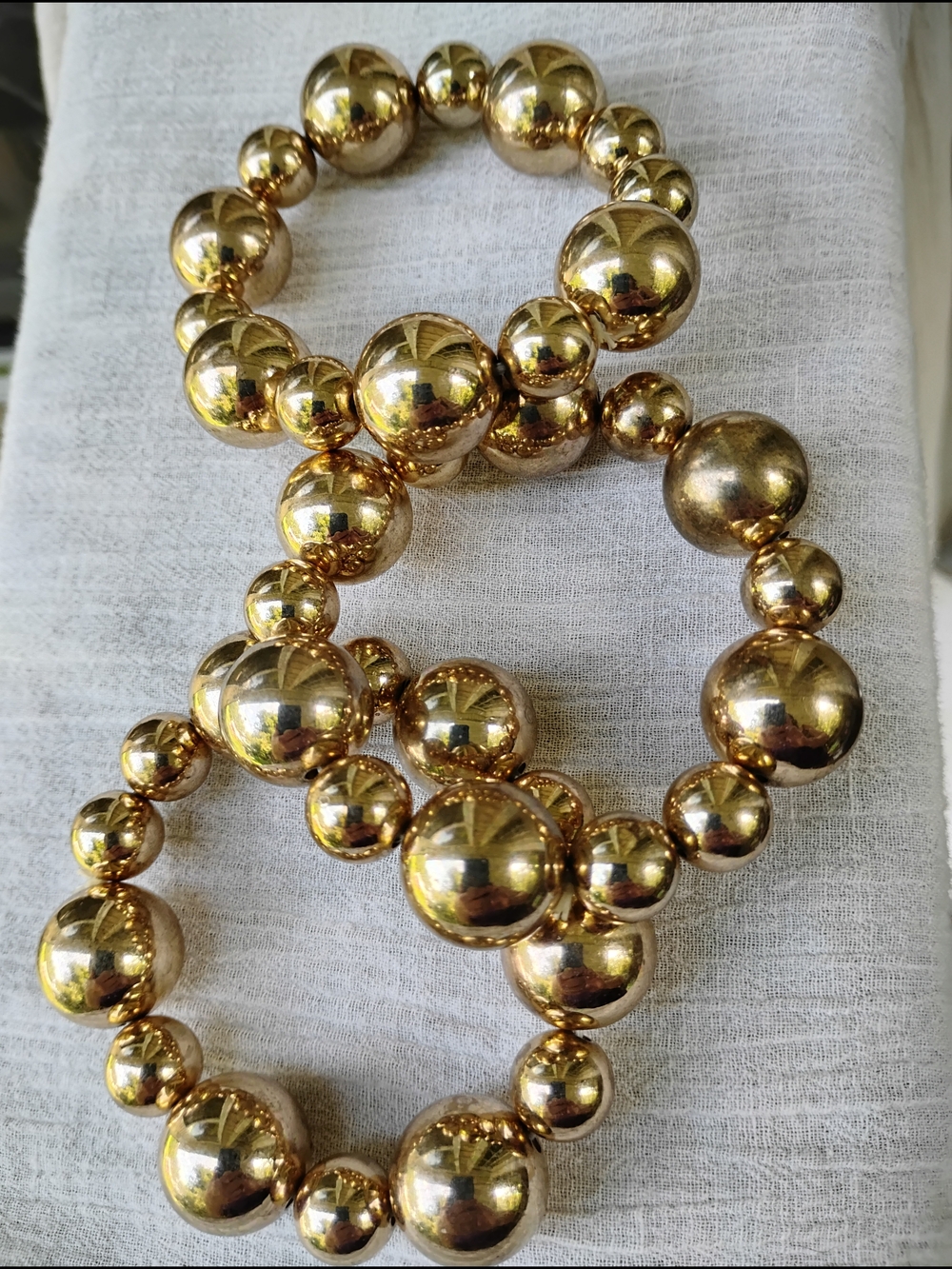 Gold Beaded Stretch Bracelet - Women Jewelry Bracelets